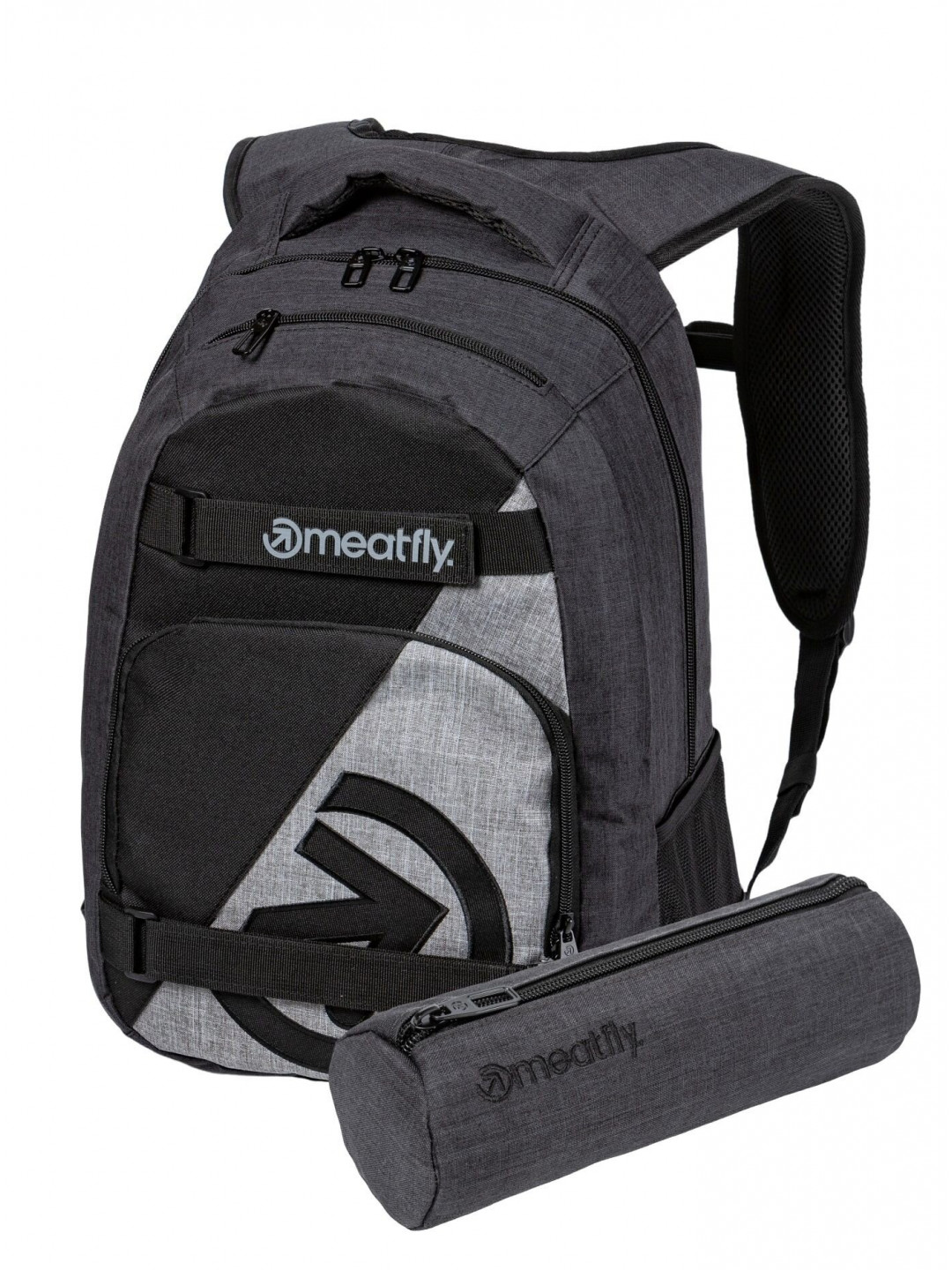 Meatfly batoh Exile Charcoal Heather Grey Heather 24 L Šedá Objem 24 L