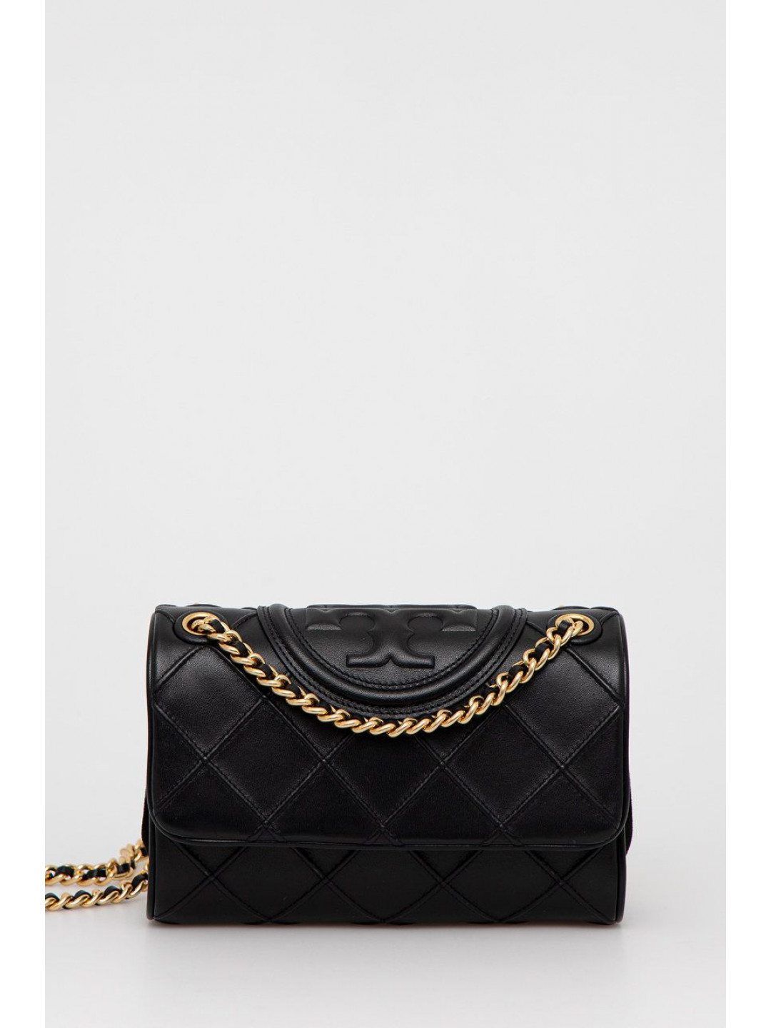 Kožená kabelka Tory Burch Fleming Soft Small Convertible černá barva 139060 001