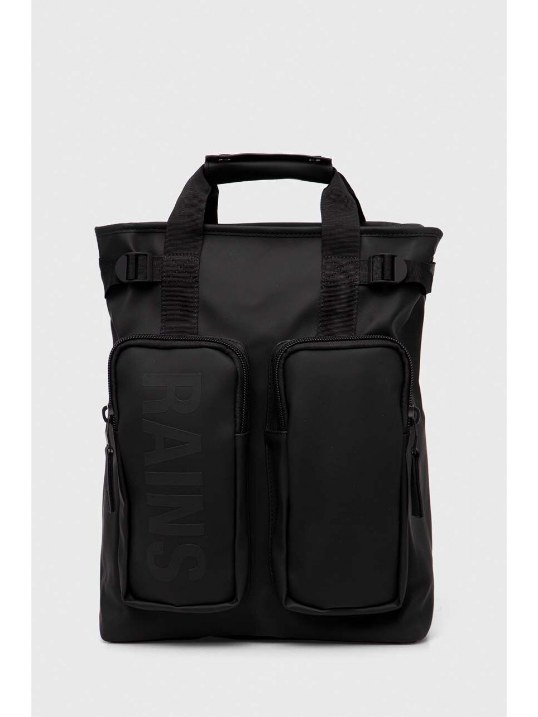 Batoh Rains 14240 Weekendbags černá barva velký hladký