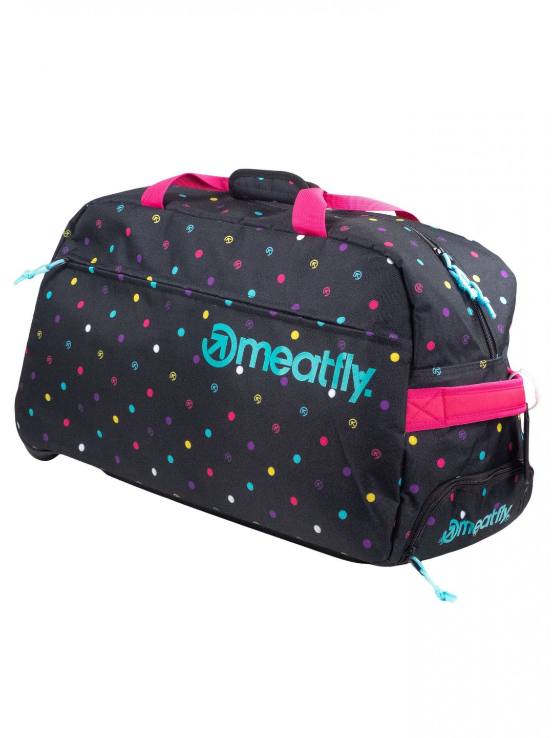 Meatfly cestovní taška Gail Color Dots 42 L Černá Objem 42 L