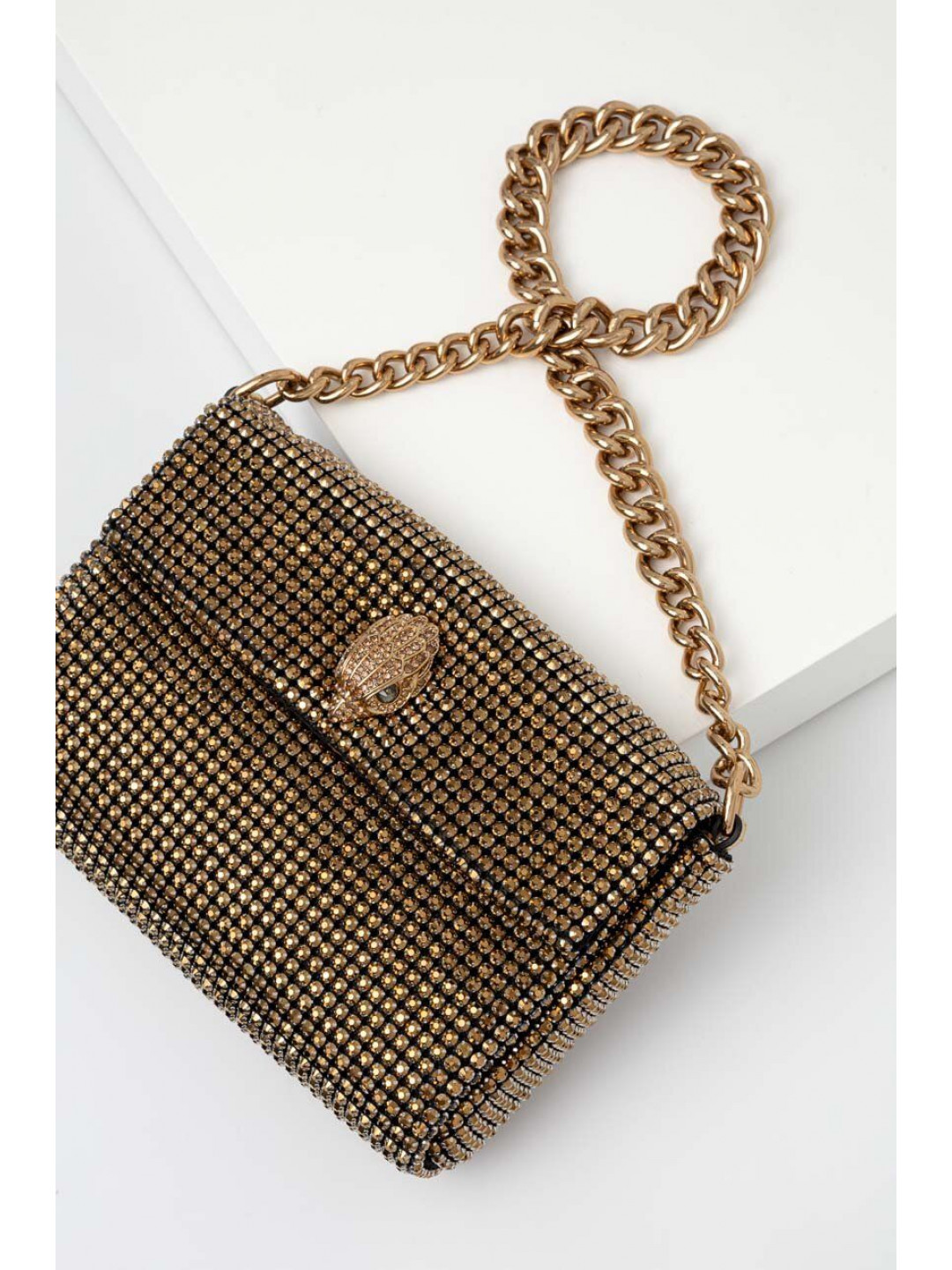 Kabelka Kurt Geiger London zlatá barva
