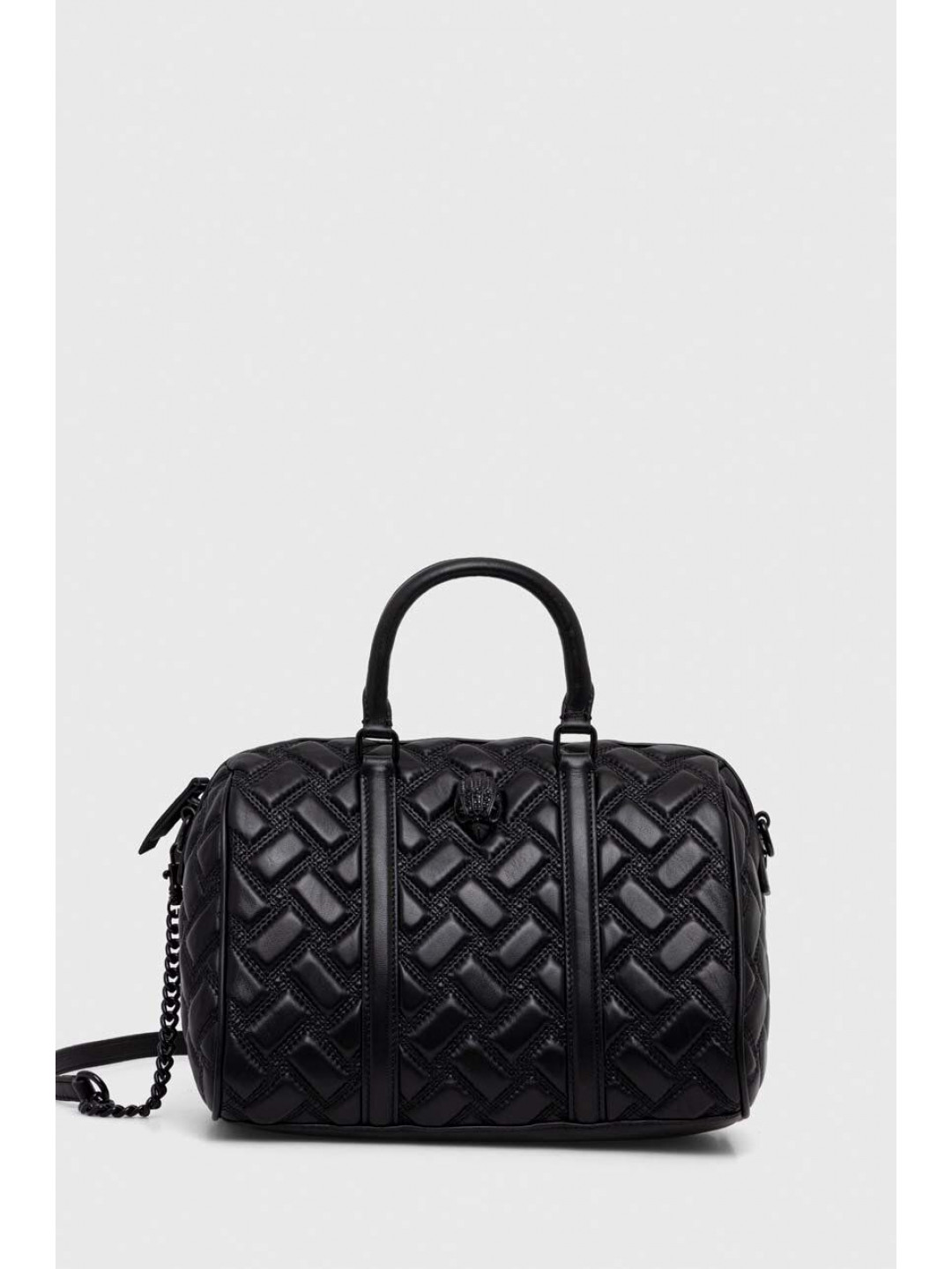 Kožená kabelka Kurt Geiger London černá barva