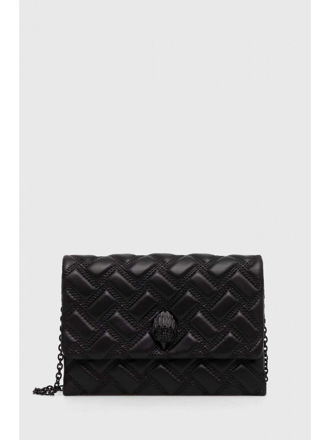 Kožená kabelka Kurt Geiger London černá barva