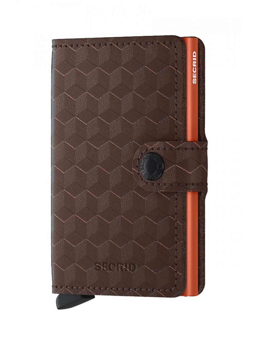 Kožená peněženka Secrid Optical Brown-Orange hnědá barva