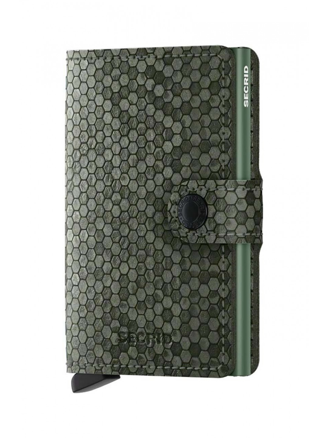 Kožená peněženka Secrid Miniwallet Hexagon Green zelená barva