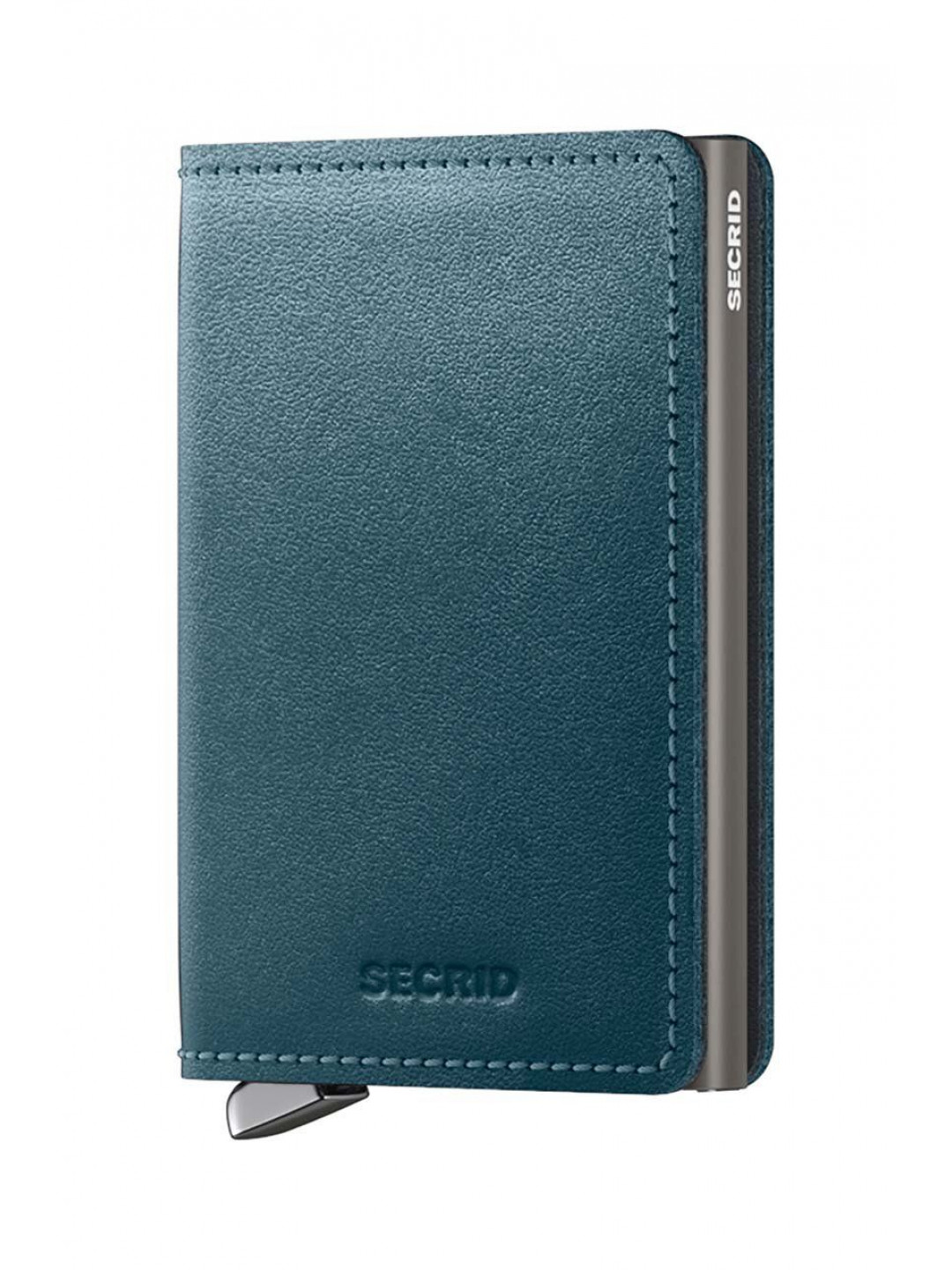 Kožená peněženka Secrid zelená barva SDu-Teal