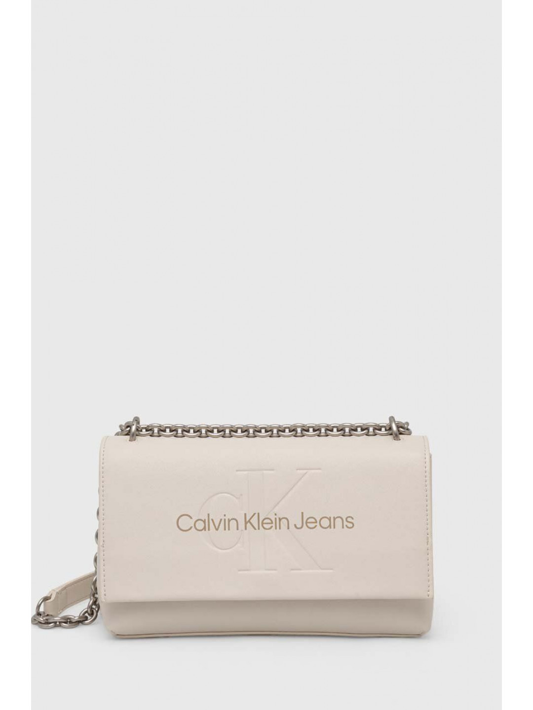 Kabelka Calvin Klein Jeans béžová barva K60K612221