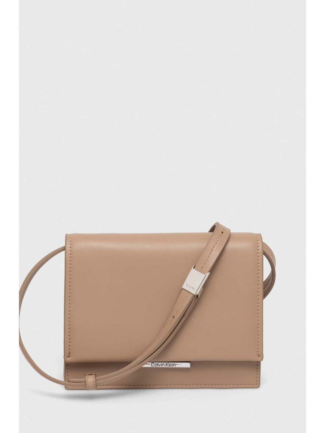 Kabelka Calvin Klein béžová barva K60K612115