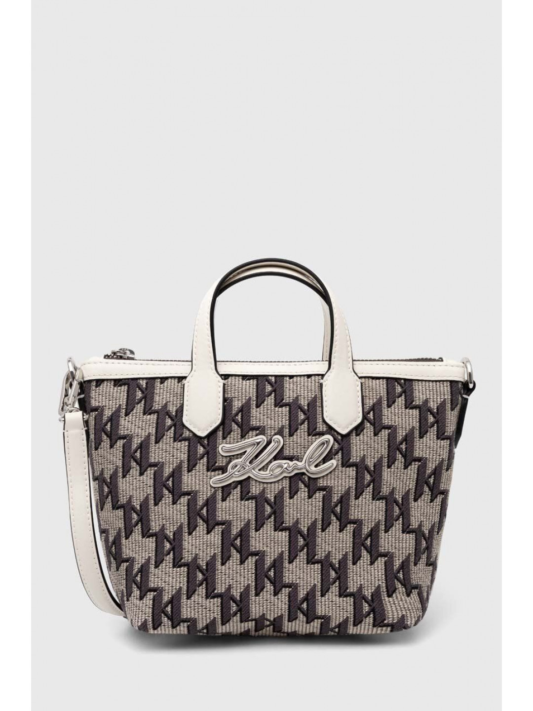 Kabelka Karl Lagerfeld béžová barva 245W3037