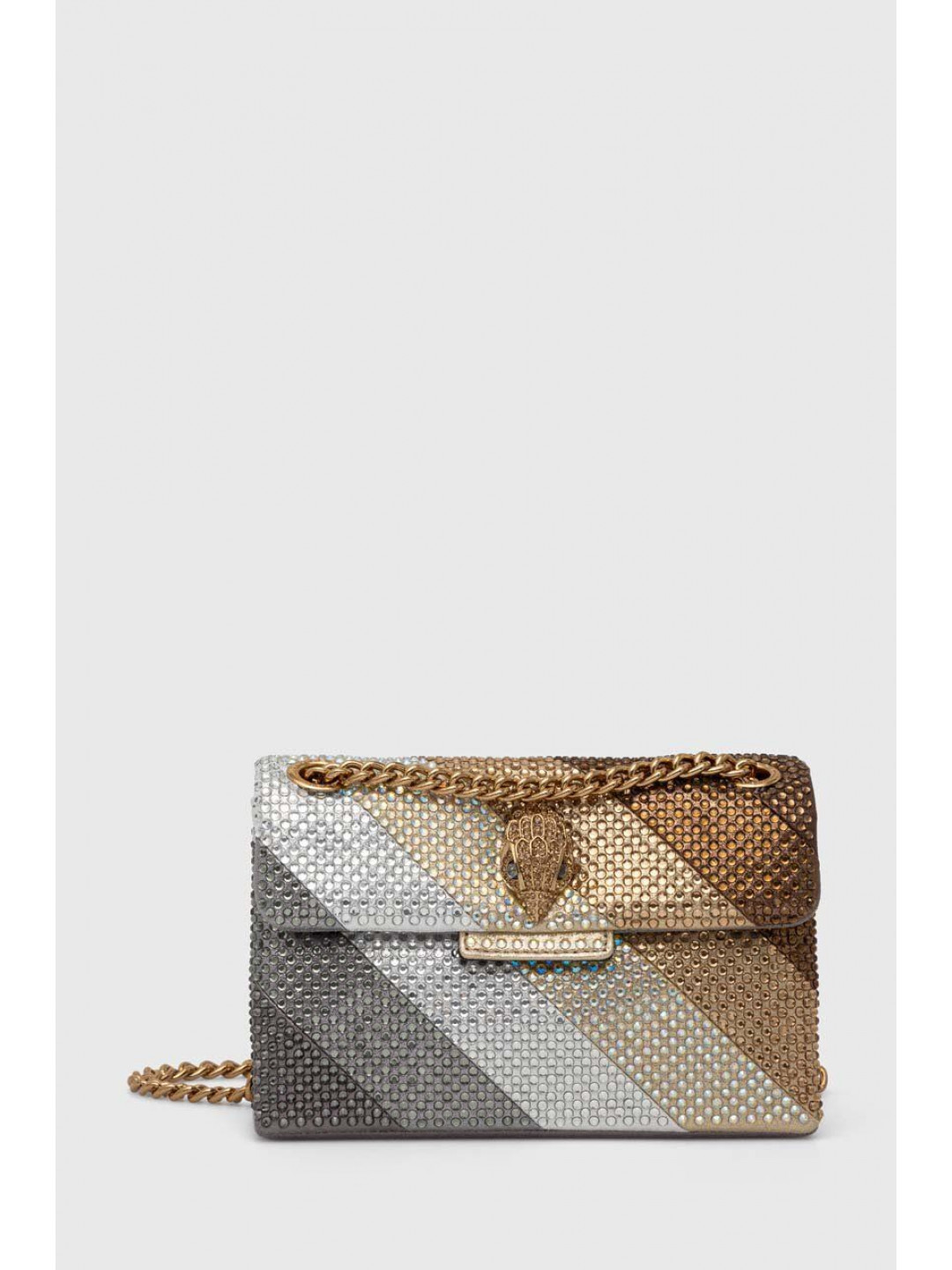 Kabelka Kurt Geiger London FABRIC MINI KENSINGTON L zlatá barva 2051265609
