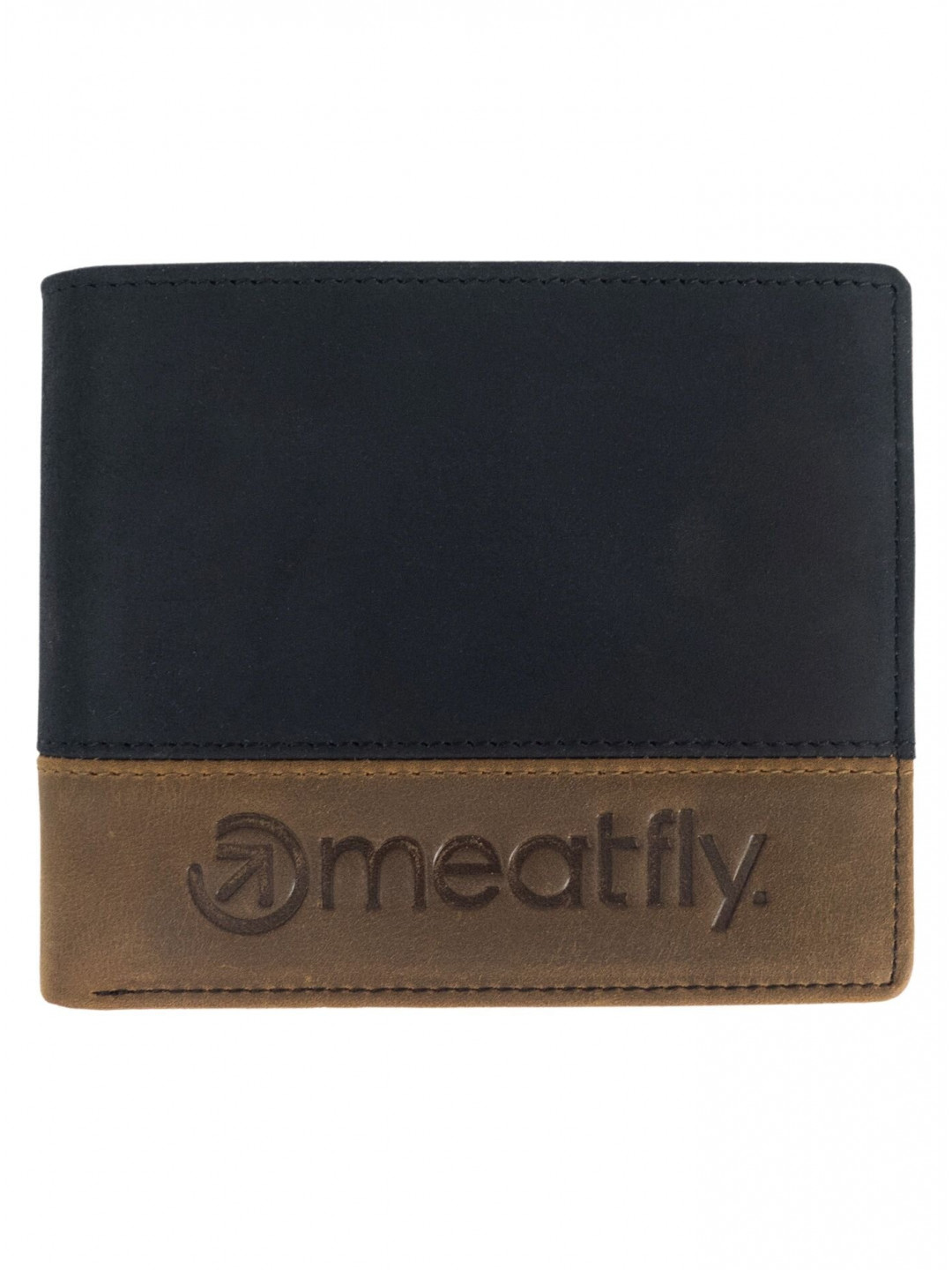 Meatfly kožená peněženka Eddie Premium Black Oak Černá Velikost One Size