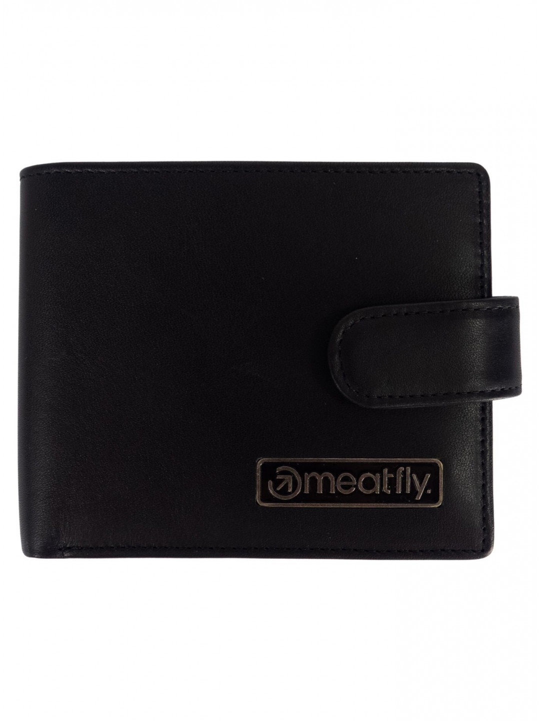 Meatfly kožená peněženka Nathan Premium Black Černá Velikost One Size