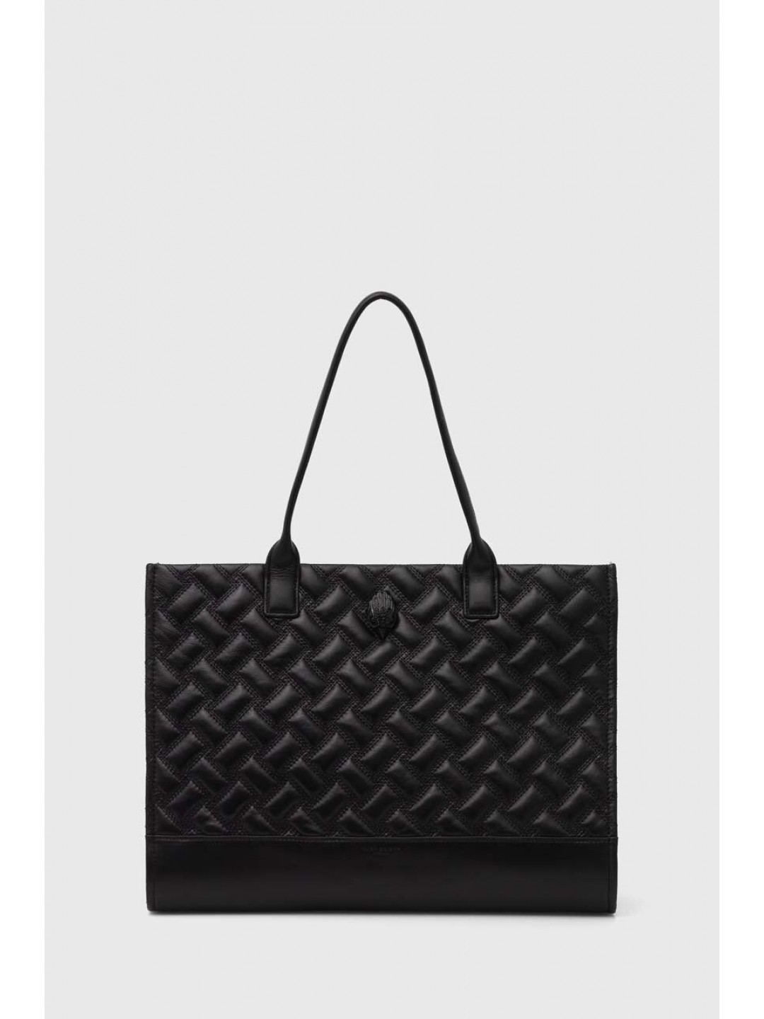 Kožená kabelka Kurt Geiger London KENSINGTON SQ TOTE DR černá barva 2712400109