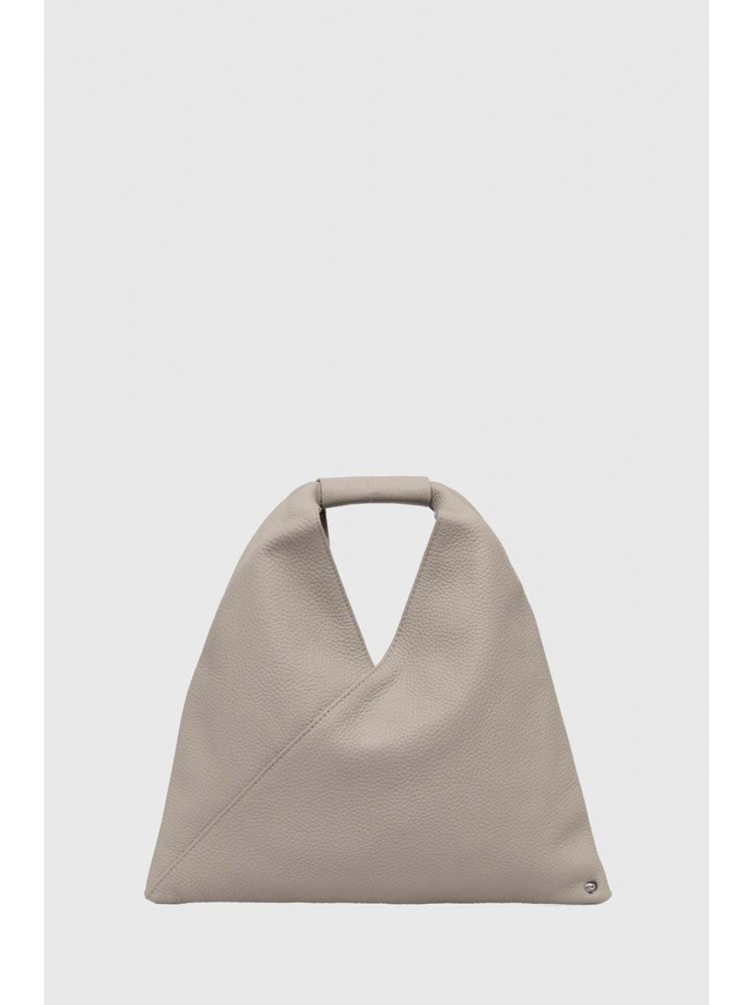 Kožená kabelka MM6 Maison Margiela šedá barva SB6WD0013