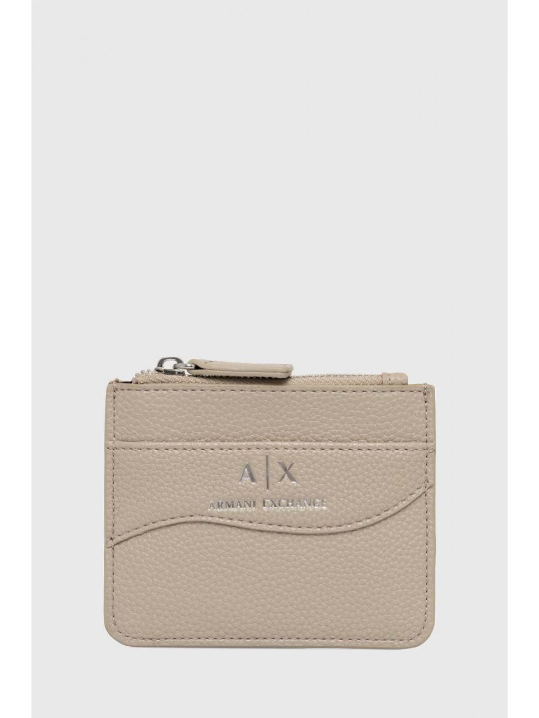 Pouzdro na karty Armani Exchange béžová barva 948539 CC783
