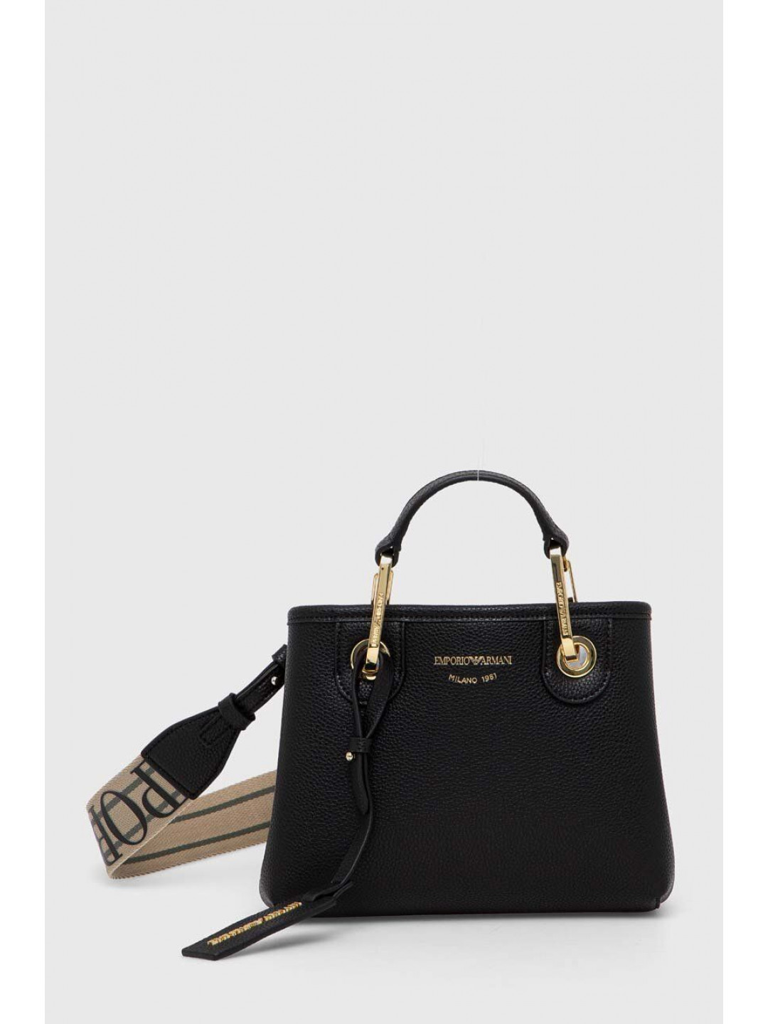 Kabelka Emporio Armani černá barva EW000382 AF12103