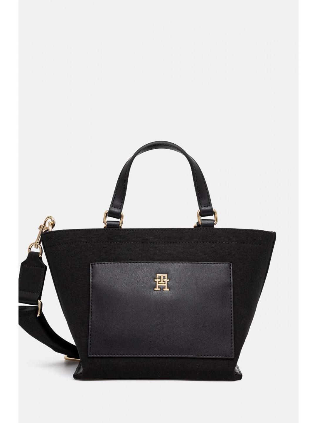 Kabelka Tommy Hilfiger černá barva AW0AW16705