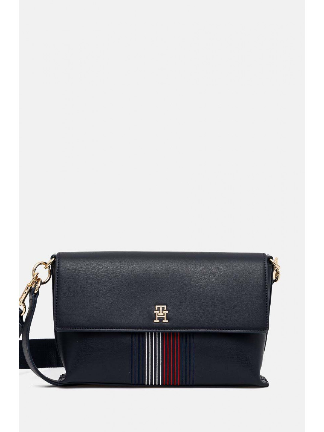 Kabelka Tommy Hilfiger tmavomodrá barva AW0AW16795