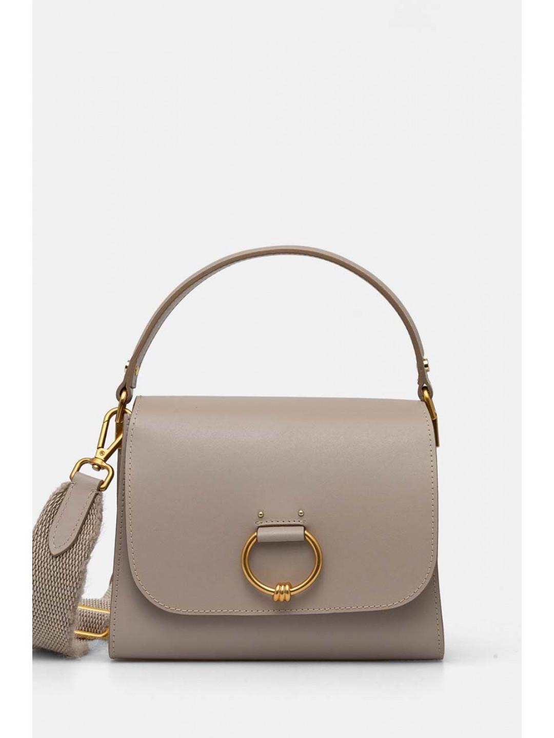 Kožená kabelka Gianni Chiarini KAIA béžová barva BS 10961 PRCK-NA