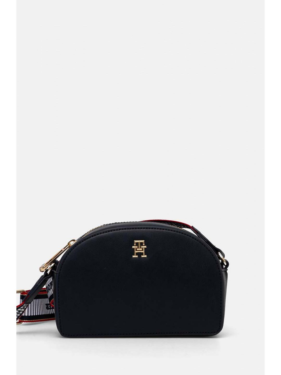 Kabelka Tommy Hilfiger tmavomodrá barva AW0AW16682