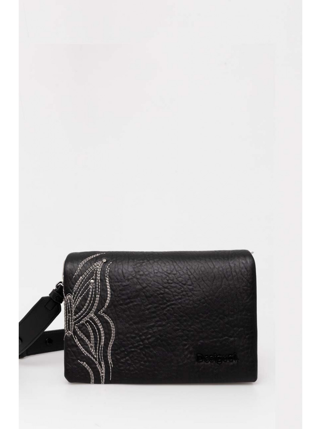 Kabelka Desigual GOODALL DORTMUND FLAP černá barva 24WAXP82