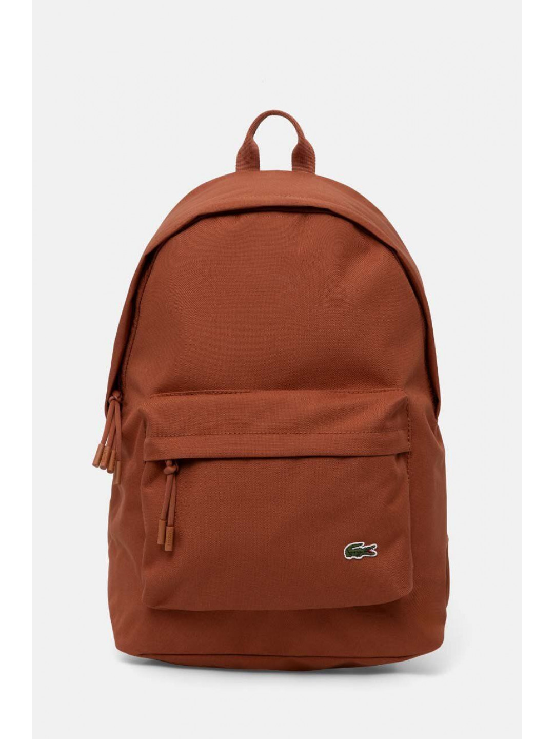 Batoh Lacoste hnědá barva velký hladký NU4592NE