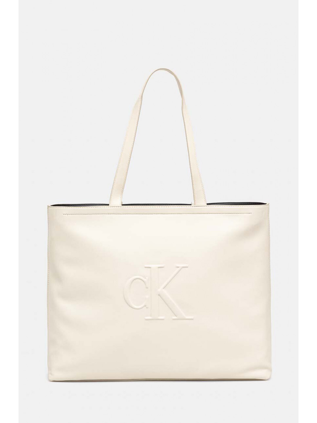 Kabelka Calvin Klein Jeans béžová barva K60K612724