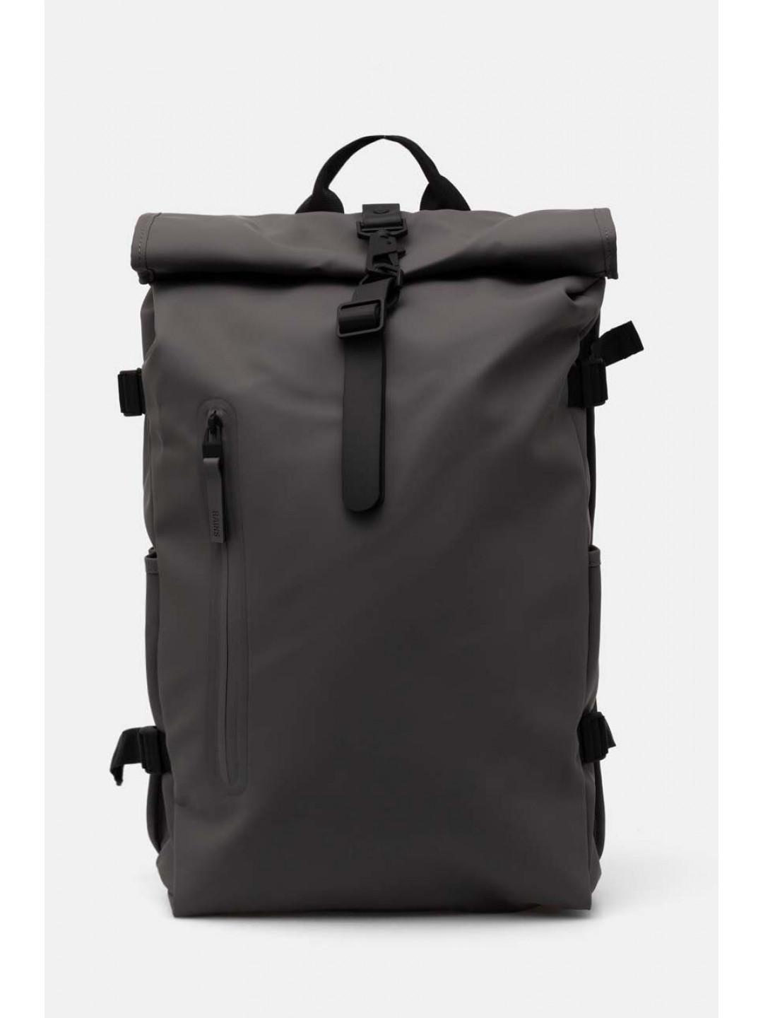 Batoh Rains Rolltop Rucksack Large W3 šedá barva velký hladký 14590-13