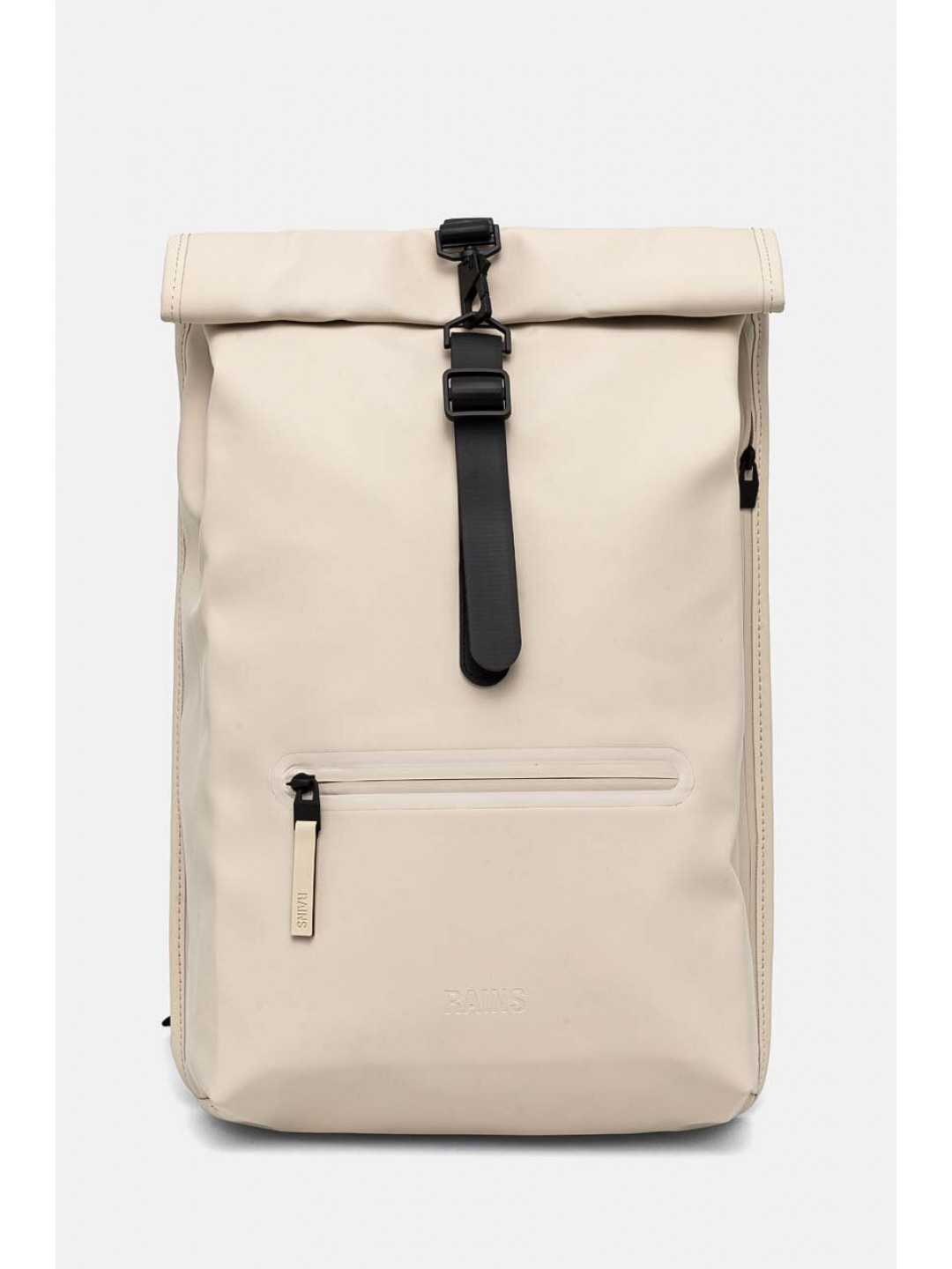 Batoh Rains Rolltop Rucksack W3 béžová barva velký hladký 13320-26