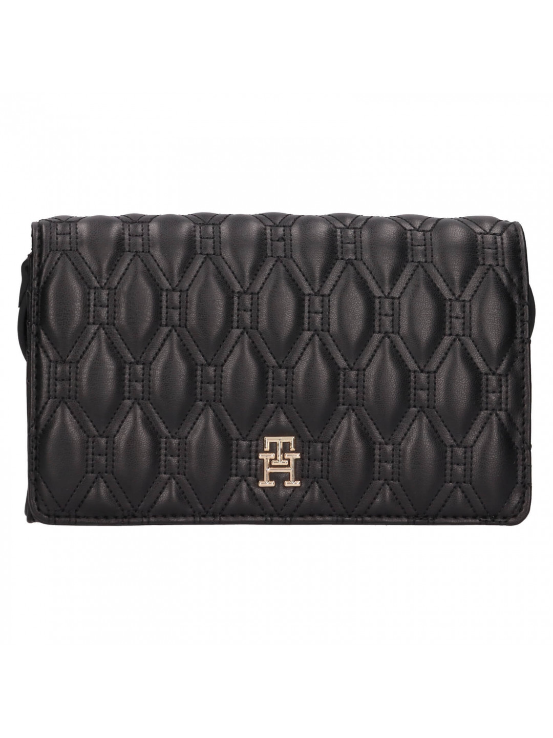 Dámská crossbody kabelka na mobil a doklady Tommy Hilfiger Anett – černá