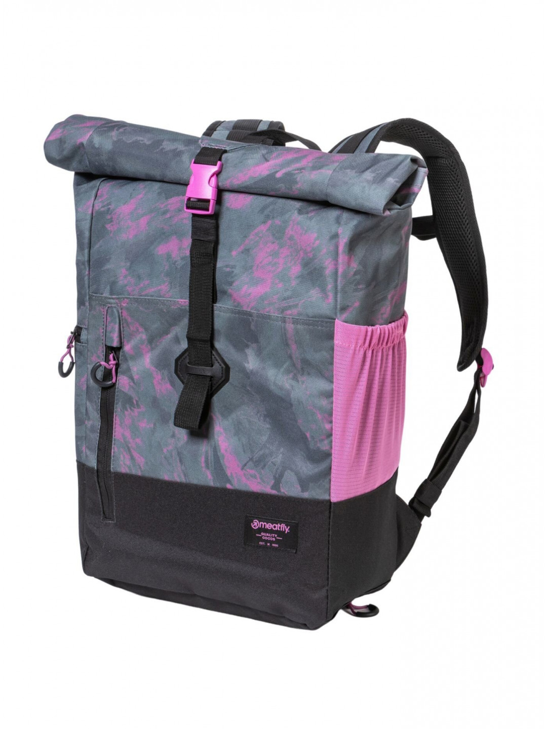 Meatfly batoh Holler Pink Mossy 28 L Šedá Objem 28 L