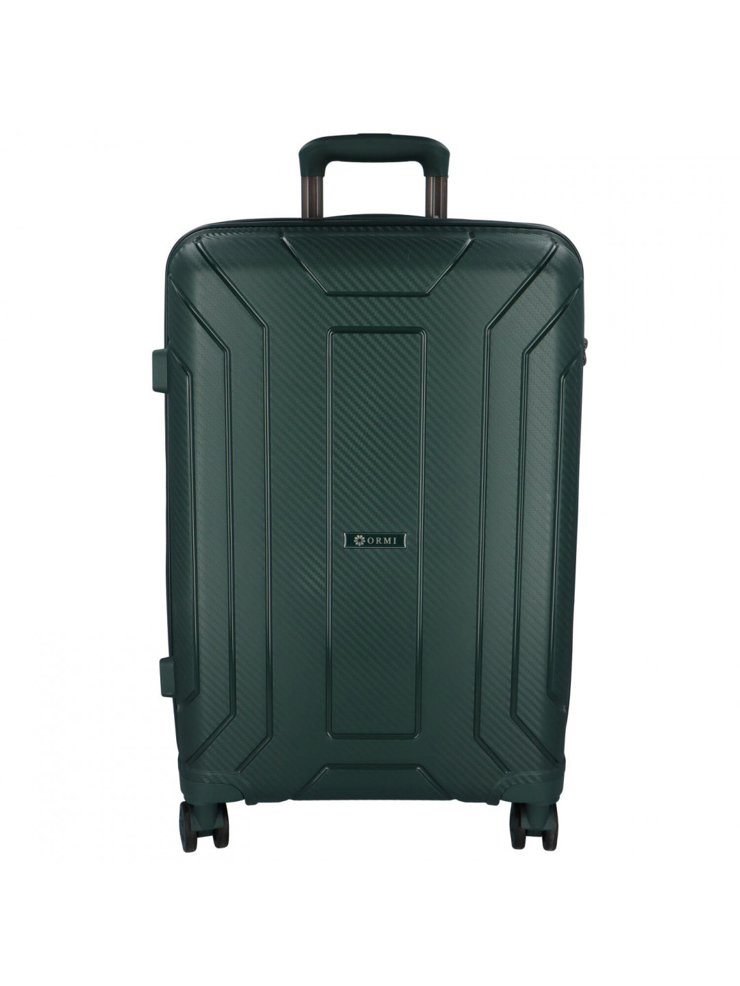 Cestovní plastový kufr Tulakk vel S tmavě zelený