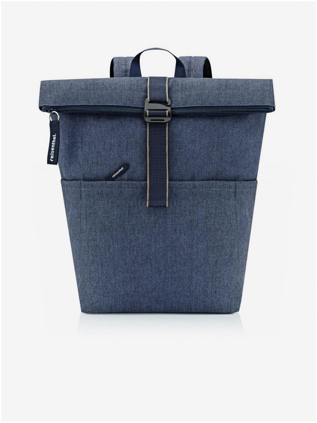 Batoh Reisenthel Rolltop Backpack Herringbone Dark Blue