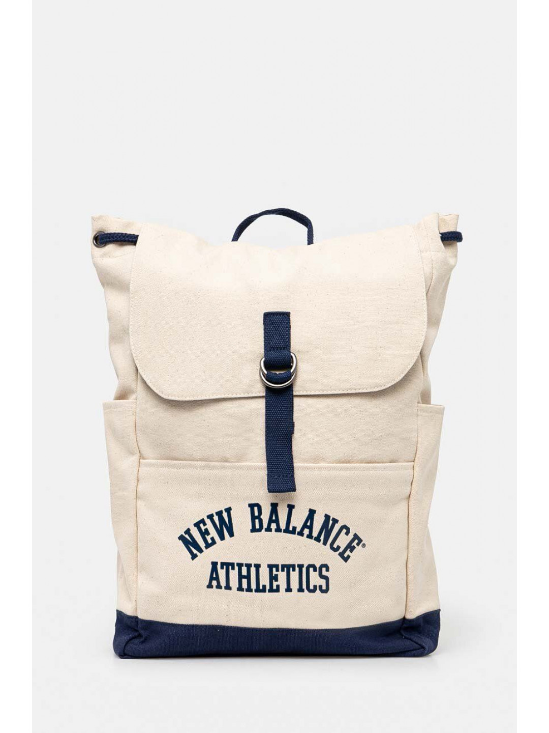 Bavlněný batoh New Balance béžová barva s potiskem LAB23170NNY