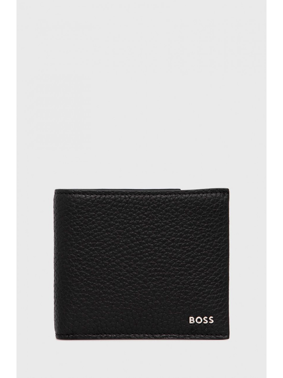 Kožená peněženka BOSS černá barva 50470464