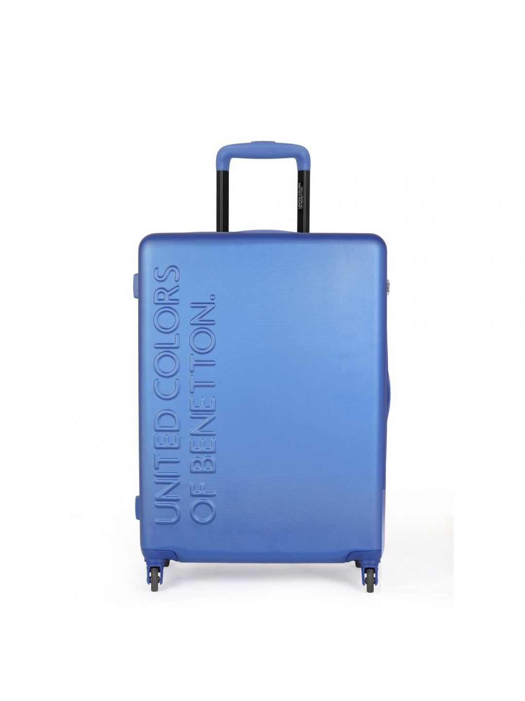 United Colors of Benetton Skořepinový cestovní kufr UCB Medium 60 l – modrá