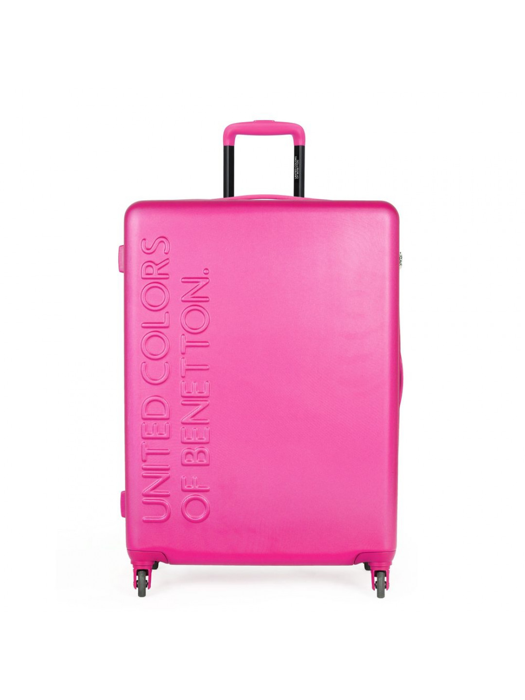 United Colors of Benetton Skořepinový cestovní kufr UCB Large 100 l – růžová