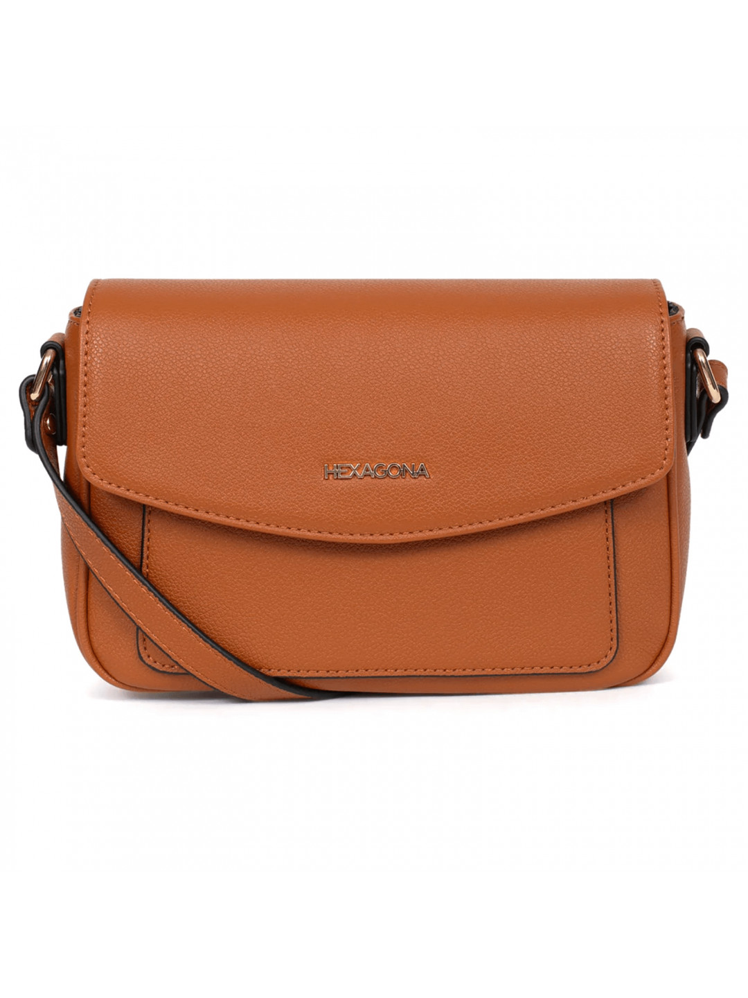 Dámská crossbody kabelka Hexagona Aitana – koňak