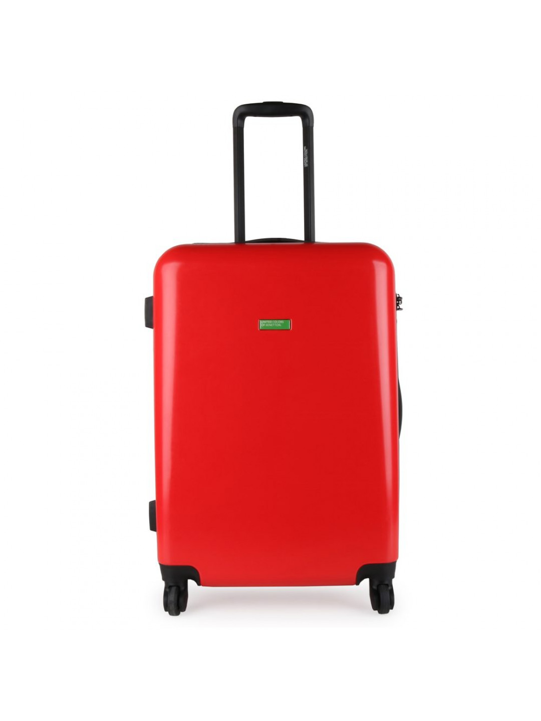 United Colors of Benetton Skořepinový cestovní kufr Cocoon M 65 l – červená