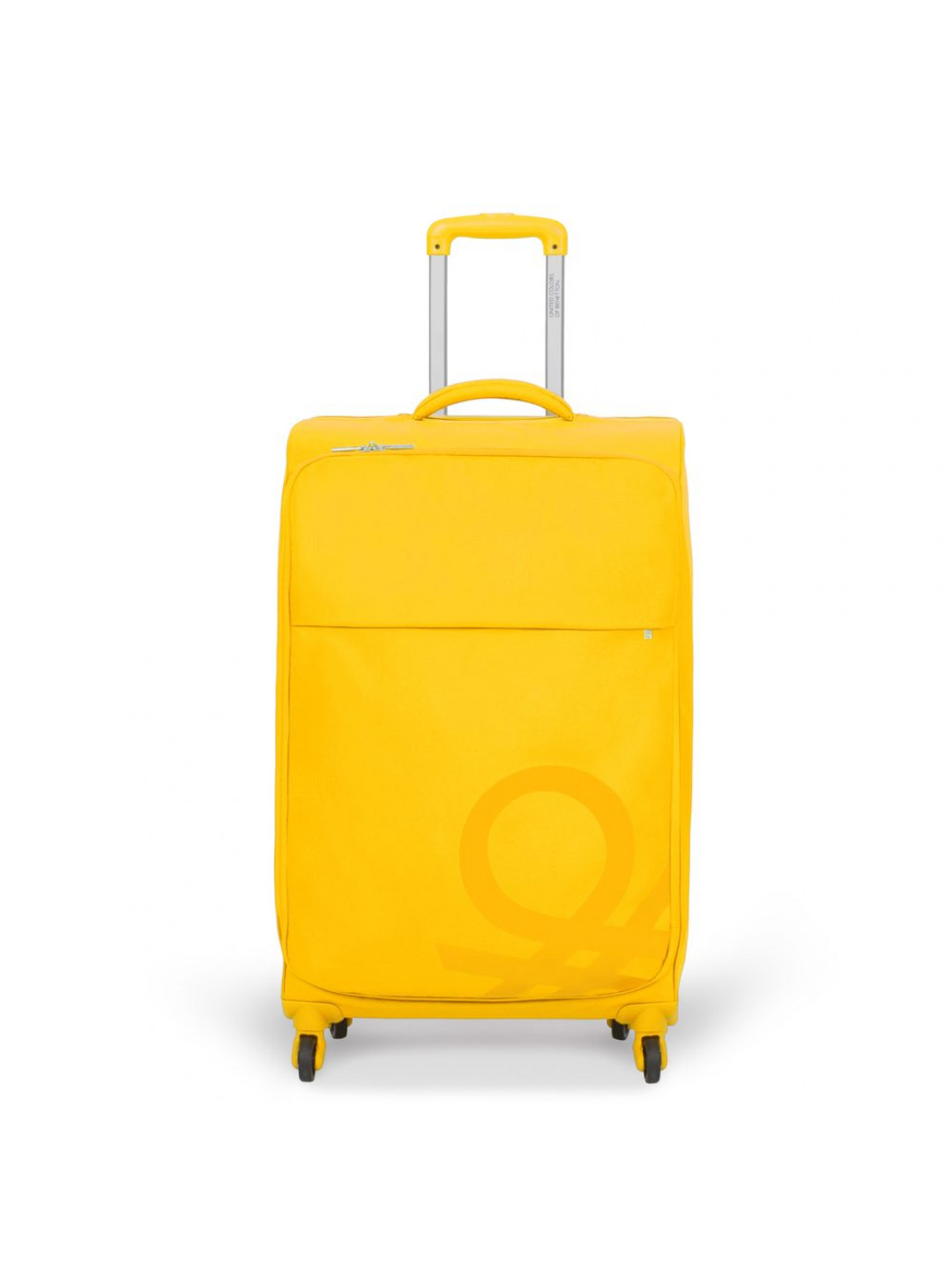 United Colors of Benetton Látkový cestovní kufr Blow M 65 l – žlutá