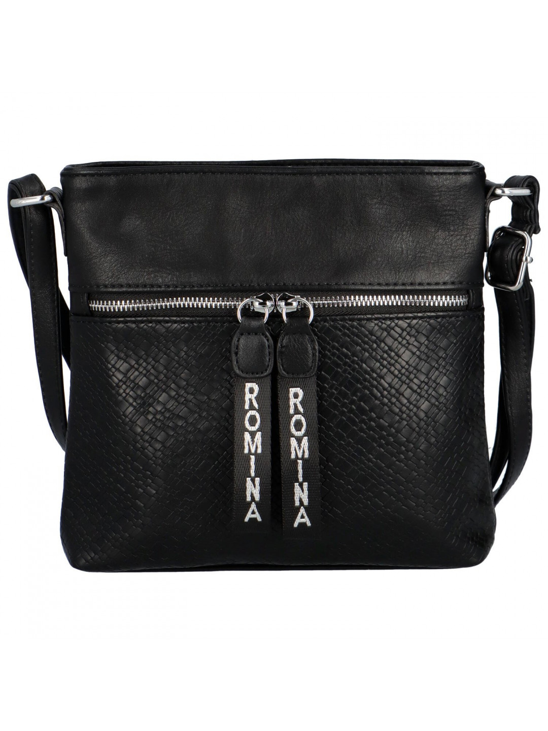 Stylová dámská koženková crossbody Lucie černá