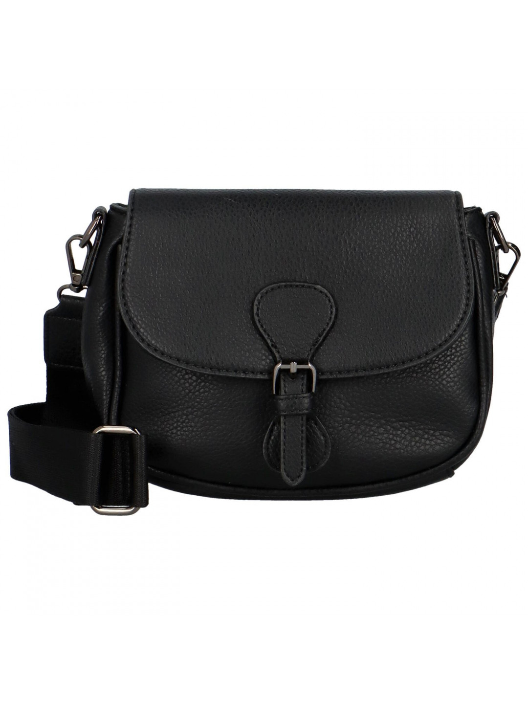 Trendy dámská koženková crossbody kabelka Bindi černá