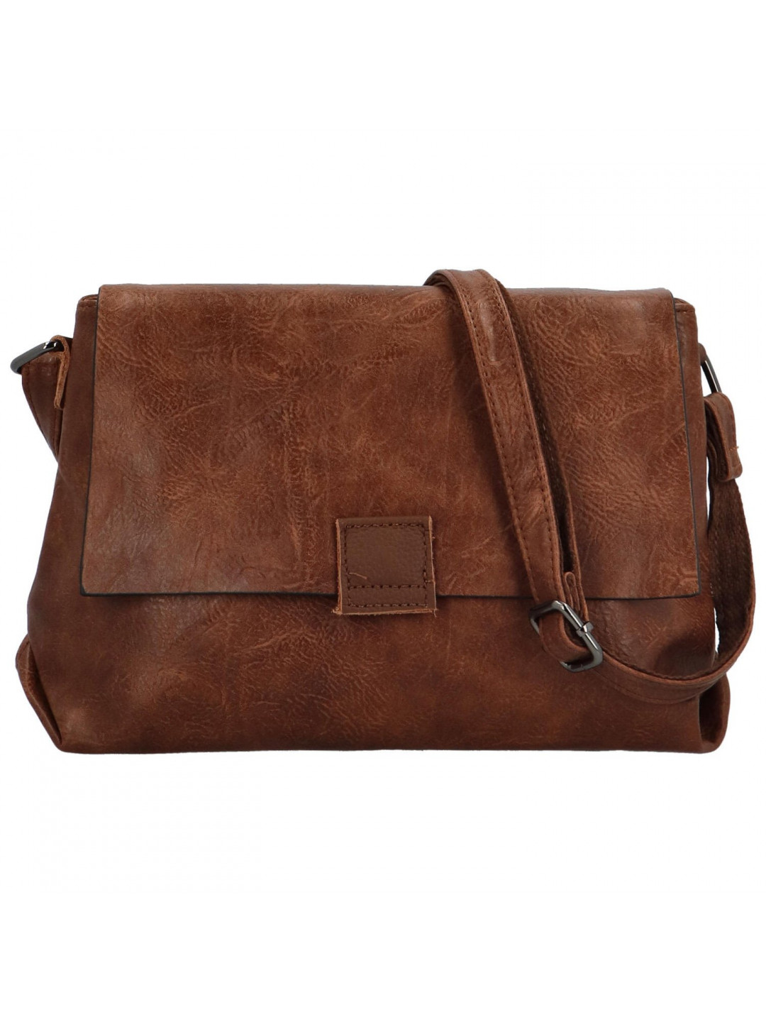 Trendy dámská koženková crossbody kabelka Daile coffee