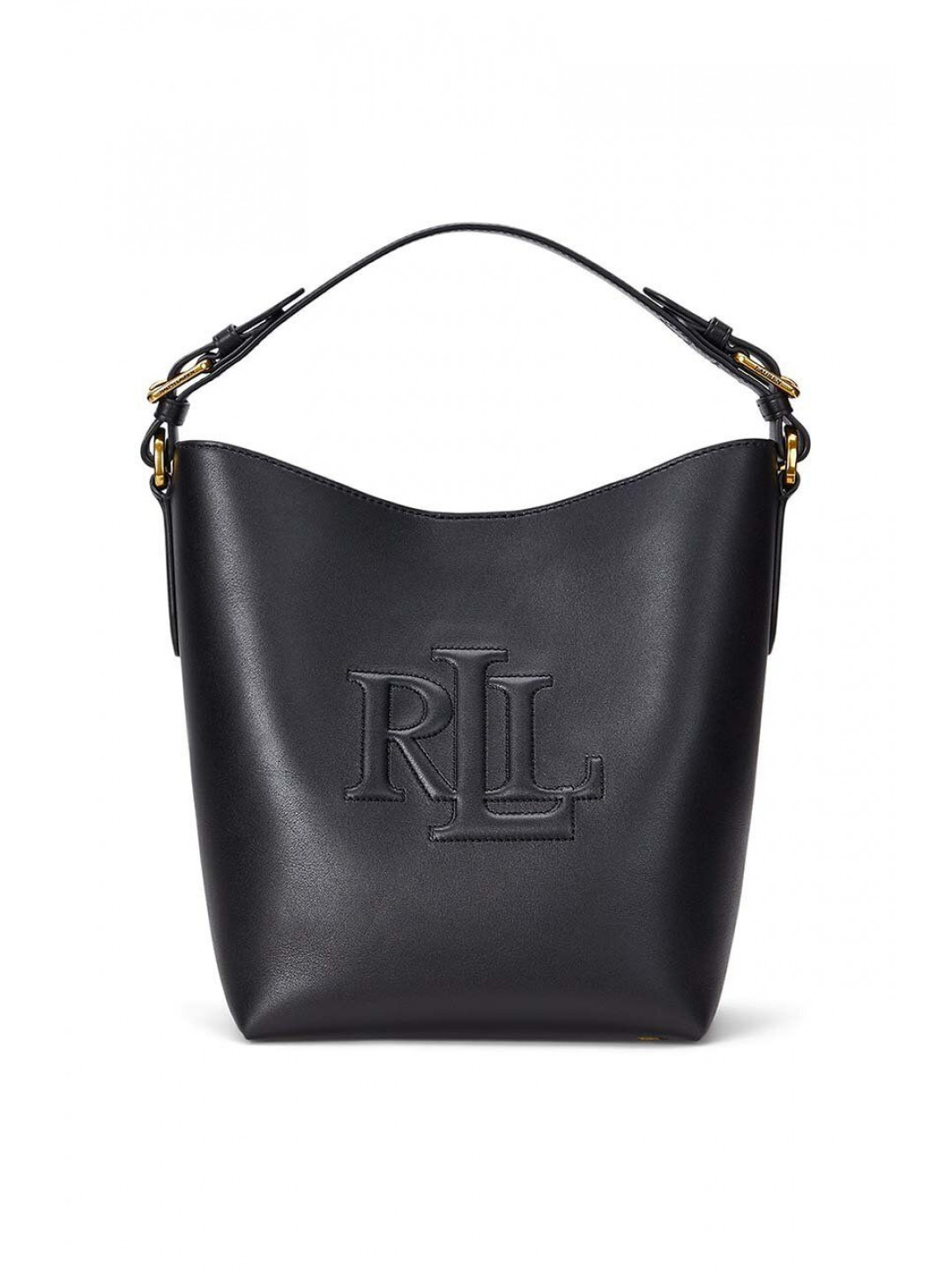 Kožená kabelka Lauren Ralph Lauren hnědá barva 431950855