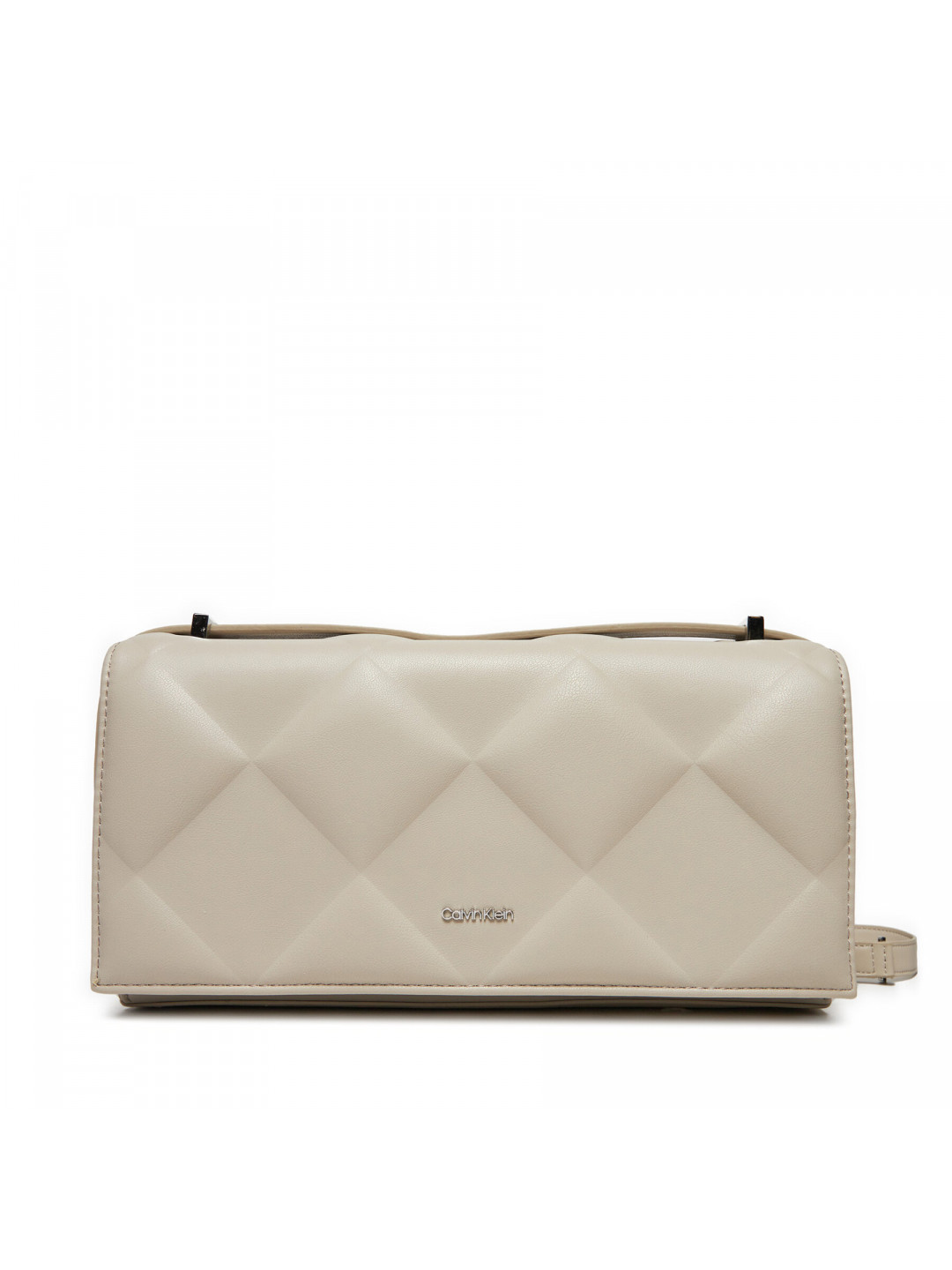 Kabelka Calvin Klein Diamon Quilt Conv K60K612905 Écru