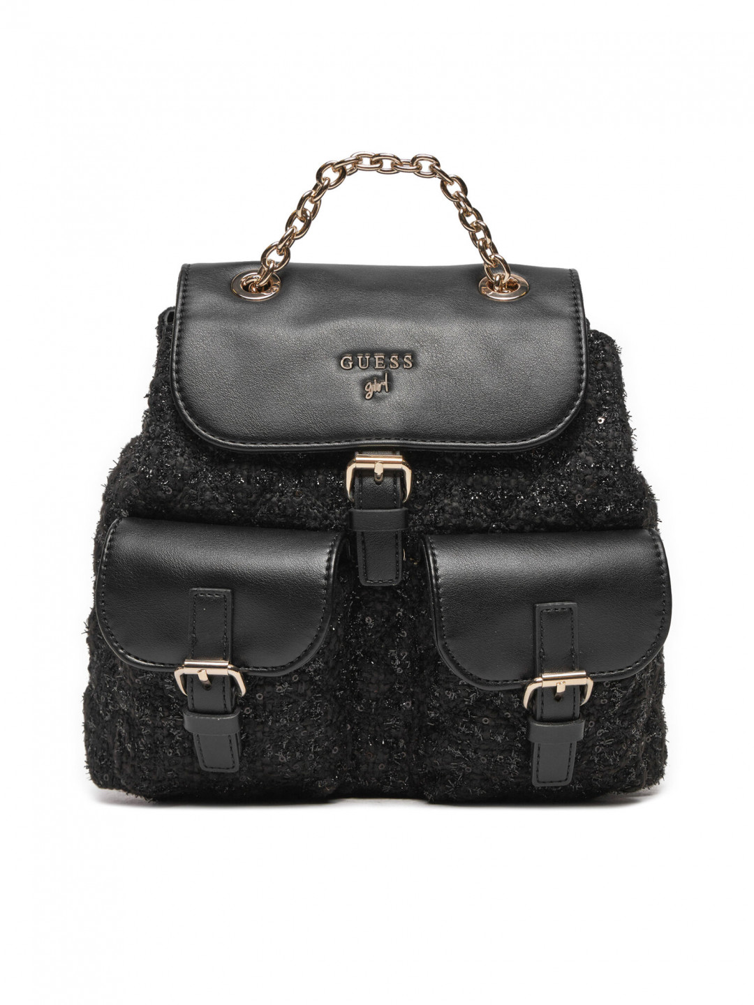 Guess Batoh Tweed Backpack J4BZ36 WGLX0 Černá