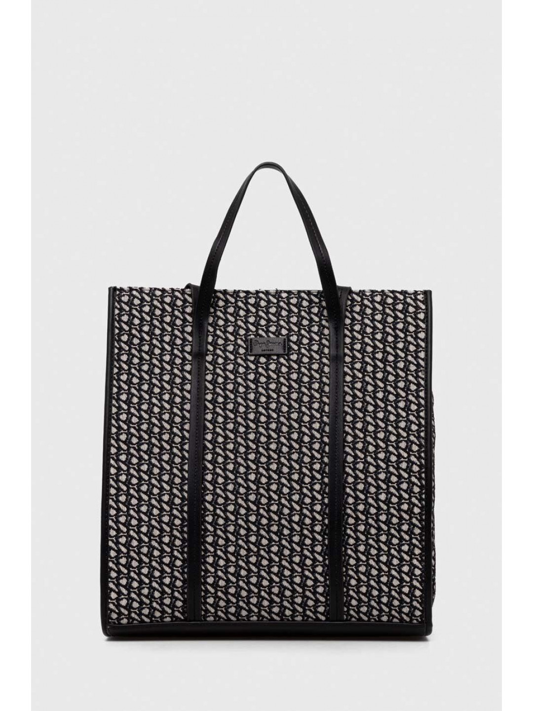 Kabelka Pepe Jeans MACY JACQUARD černá barva