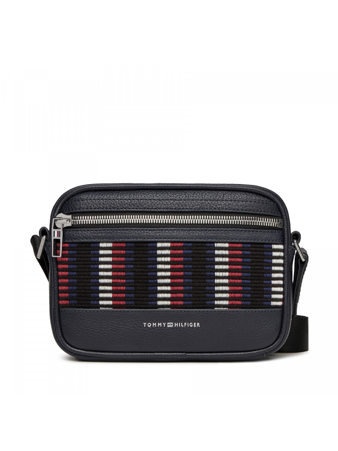 Brašna Tommy Hilfiger Th Corp Leather Camera AM0AM12722 Tmavomodrá