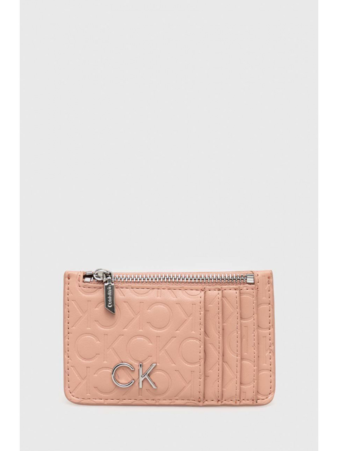 Peněženka Calvin Klein růžová barva