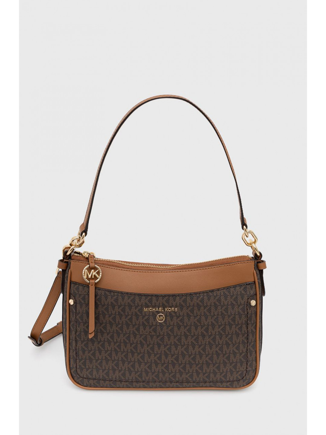 Kabelka MICHAEL Michael Kors hnědá barva